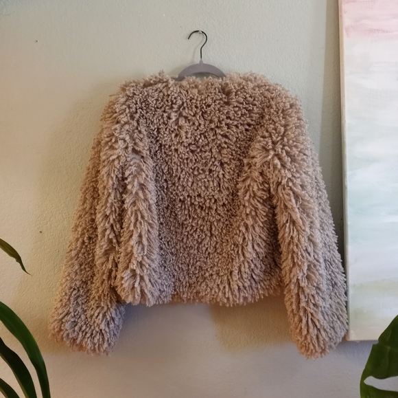 Anna Sui Vintage Rare Y2K Bohemian Festival Iconic Faux Mongolian Fur Jacket - Picture 5 of 10